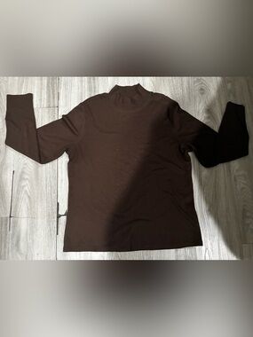 St. John's Bay Men's Dark Brown Turtleneck Sweater